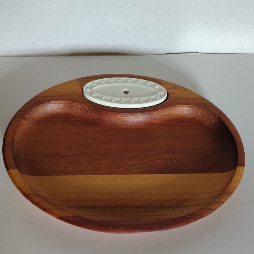 Nora Fleming Wooden Tidbit Tray